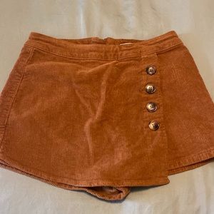 PAC SUN Tan Corduroy Skort